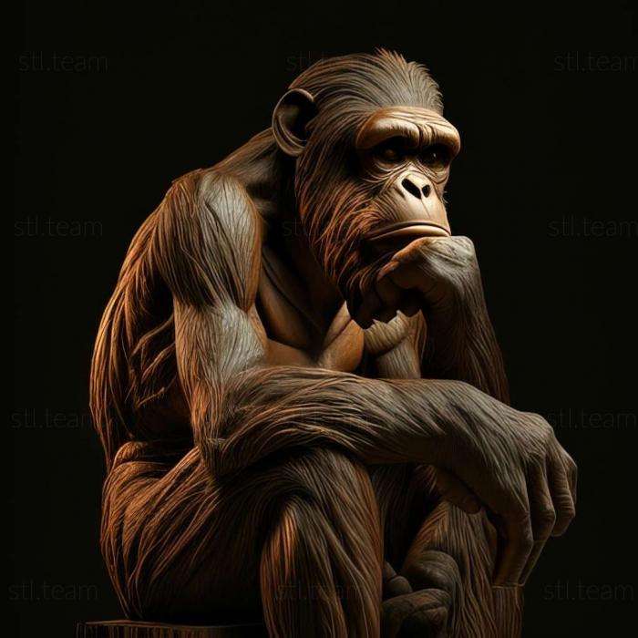 3D модель Людиноподібні мавпи (STL)